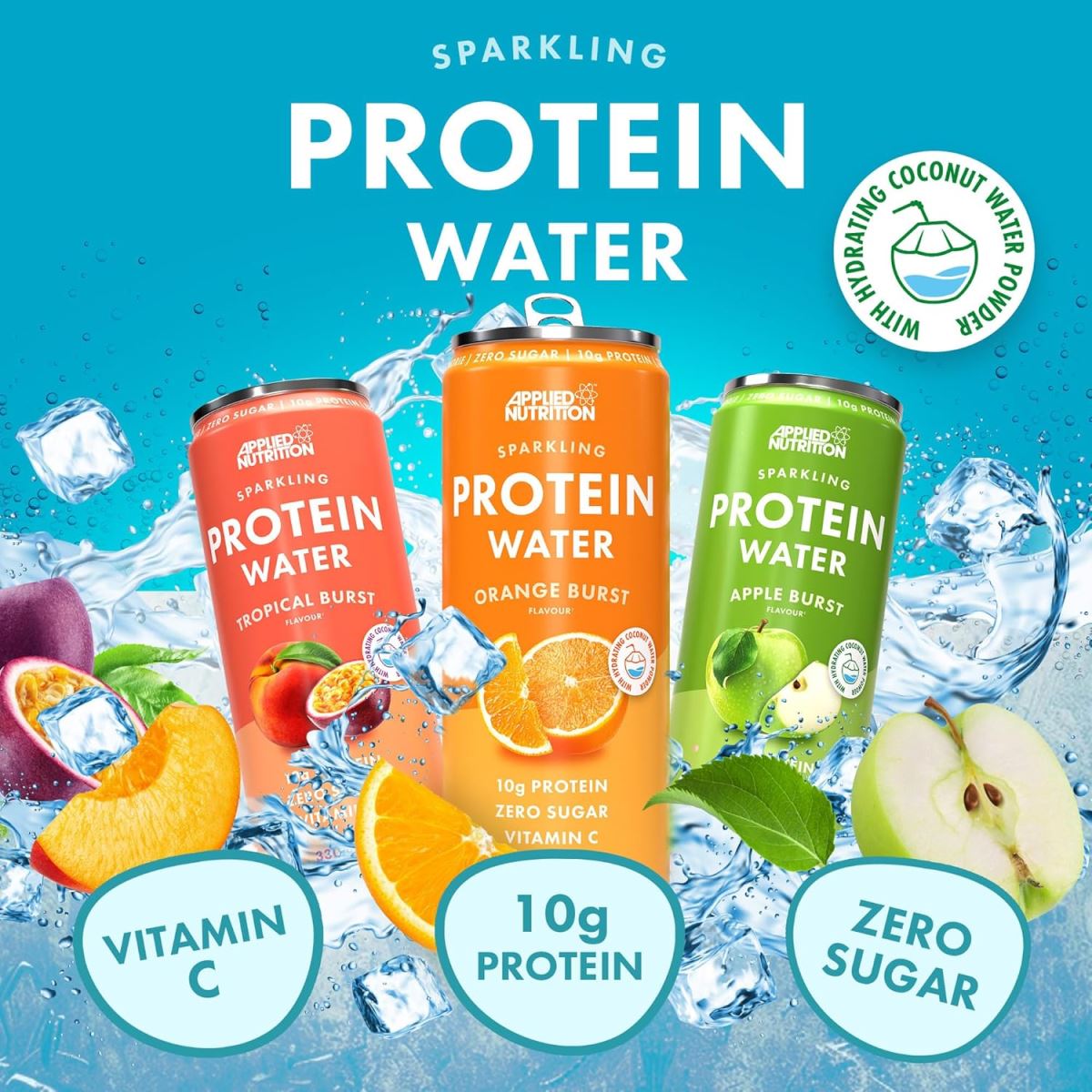 SPARKLING PROTEIN WATER 330ML