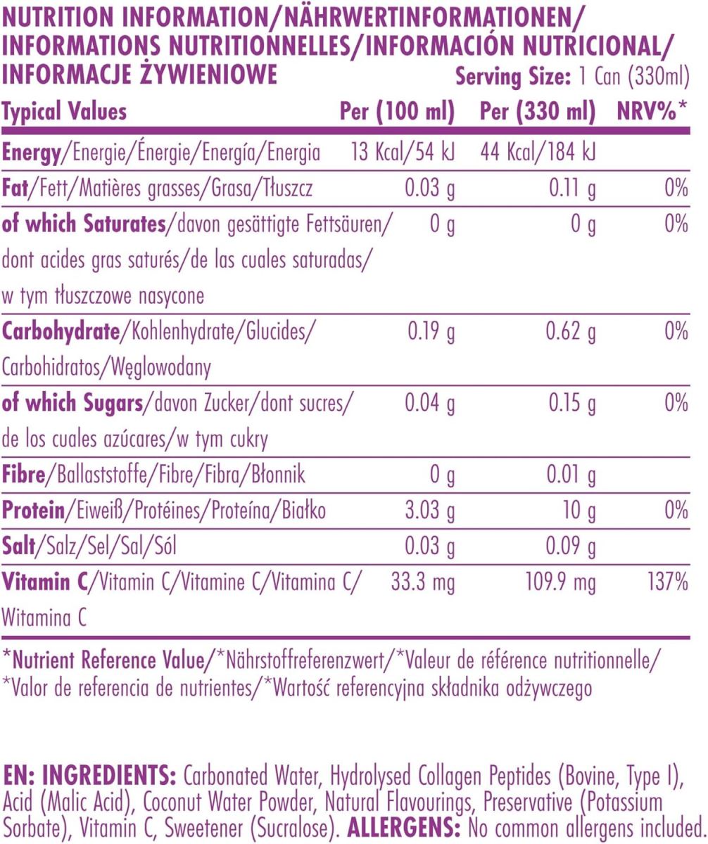 SPARKLING PROTEIN WATER 330ML