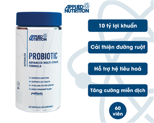 Applied Nutrition Probiotic - Công thức đa chủng 60 Viên (30 lần dùng)