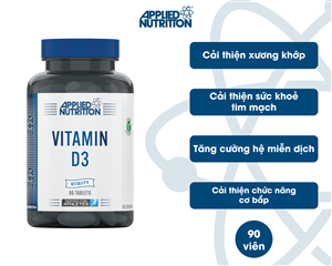 Applied Nutrition Sex Vitamin D3 3000 IU 90 Viên