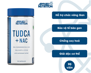 Applied Nutrition TUDCA + NAC - Hỗ trợ chức năng Gan 90 Viên (30 Servings)