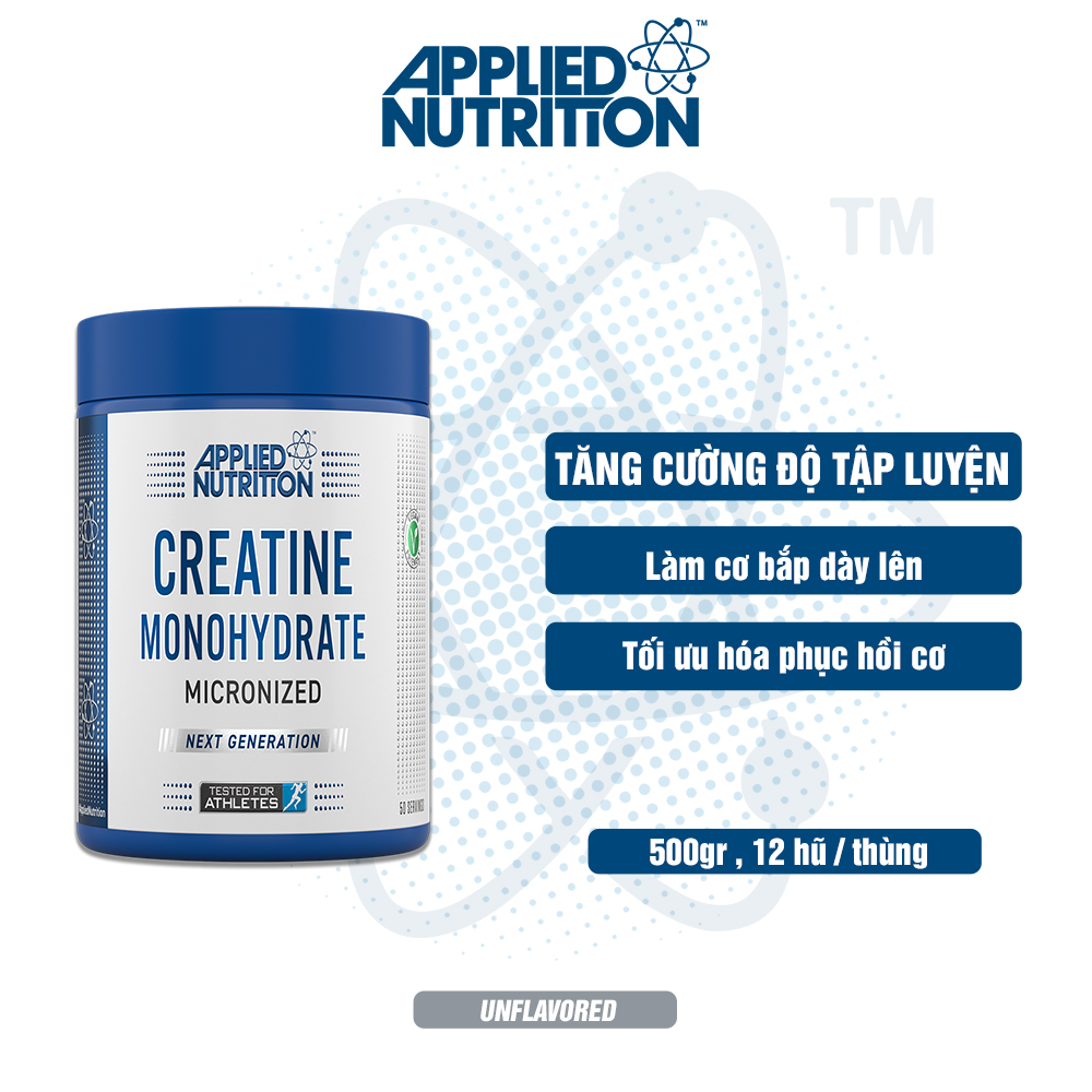 Creatine Applied Nutrition 500g 100 lần dùng